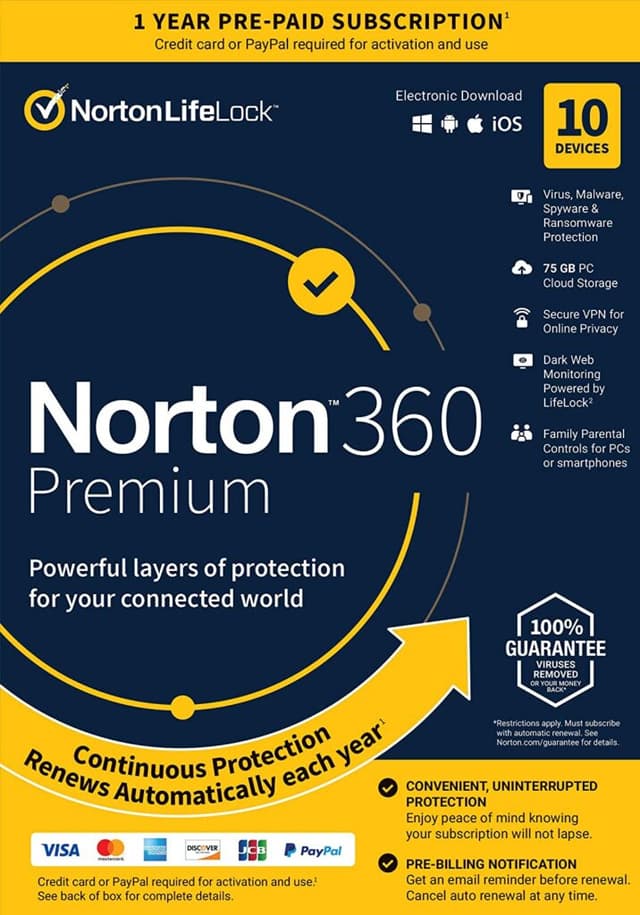 Norton 360 Premium 10users